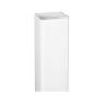 Tuyau carré de descente pour gouttière, vinyle, style contemporain, 10', blanc