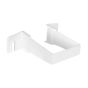 Attache de tuyau de descente en vinyle pour gouttière, style contemporain, blanc