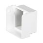 Déviateur de gouttière carré, vinyle, style contemporain, blanc