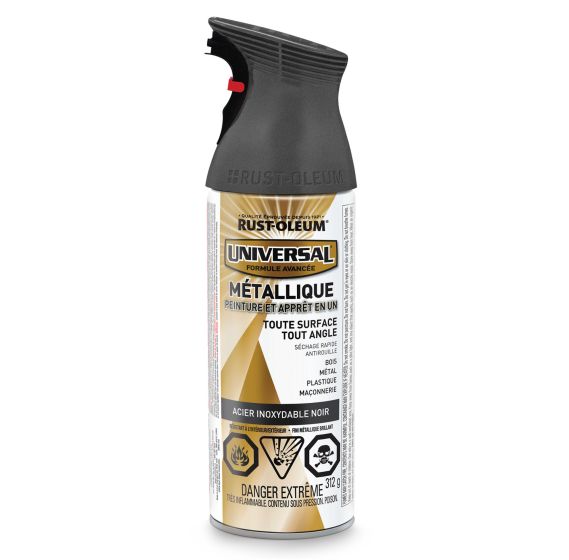 Universal Metallic Spray Paint - Black Stainless - 312 g