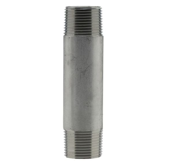 Stainless Steel Nipple - 1/4" x 7/8"
