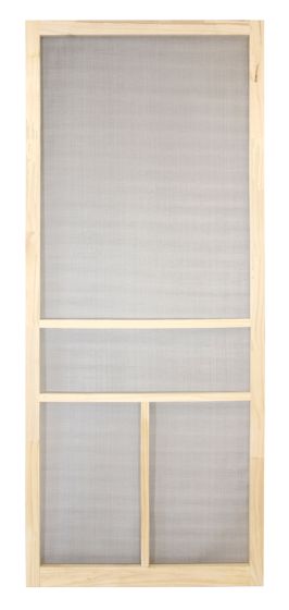 Porte moustiquaire en bois, 33" x 81" x 1 1/8"