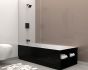 Robinet bain/douche Quadrato, noir mat