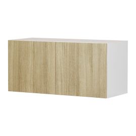 Caisson supérieur de frigo 2 portes, Beauté Naturelle, bois, 30" x 14" x 12 1/2"