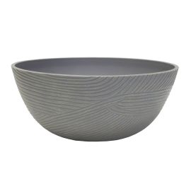 Bowl Planter &ndash; Riptide &ndash; Gray - 14"