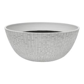 Bowl Planter &ndash; Riley - Antique White -14"