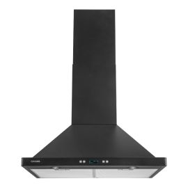 Hotte de cuisine chemin&eacute;e, 600 PCM, Noir mat