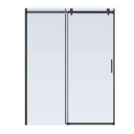 Frameless Sliding Shower Door - 60" x 78" - Matte Black