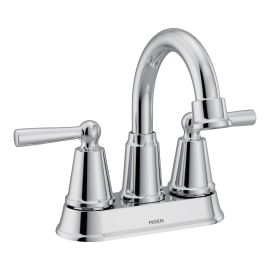 Caldwell Bathroom Faucet - 2 Handles, 4" Centerset - Polished Chrome