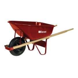 Brouette en acier pour entrepreneurs, 6 pi&sup3; (couleur variable)