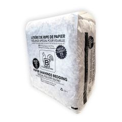 Litière de ripe de papier,  Mélange spécial pour volaille, 2,8 pi³