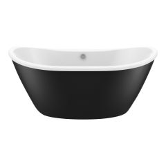 Delsia Freestanding Bathtub - 60" x 32" - Acrylic - Black Skirt