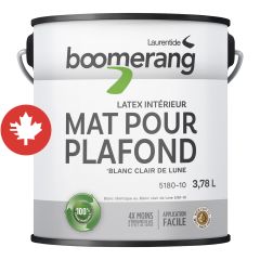 Boomerang Recycled Paint - Ceiling Flat - Moonlight- White - 3.78 l