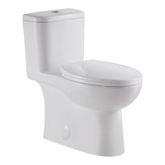 Toilet - Elongated Bowl - Bali - One-Piece Dual Flush - White
