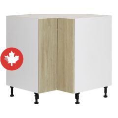 Base Cabinet Wall Corner 2 Doors - Sheer Beauty - Wood - 33" x 34 3/4" x 24"