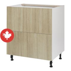 Base Cabinet 2 Drawers - Sheer Beauty - Wood - 30" x 34 3/4" x 24"