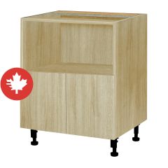 Base Cabinet Microwave - 2 Doors - Sheer Beauty - Wood - 24" x 30" x 15 5/8"