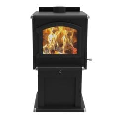 Hubble Wood Stove - High Efficiency - 110,000 BTU - Black