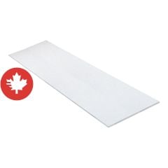 Melamine Shelving Board - 5/8" x 24" x 97" - White