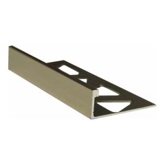 Tile Edge Made of Aluminum - Titanium Finish - 3/8" x 8'