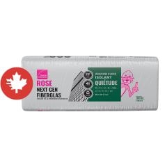 QuietZone Pink Next Gen Fiberglas Acoustic Insulation - Steel Stud - 24" x 48" x 2 1/2" - Covers 256 sq. ft