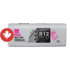 R-12 Pink Next Gen Fiberglas Insulation - Steel Stud - 24" x 48" x 3 5/8" - Covers 160 sq. ft