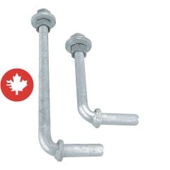 Gond en acier, 3/4" x 6"