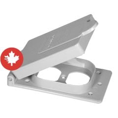 Couvercle simple, 1 " x 5 1/2" x 2 7/8", gris