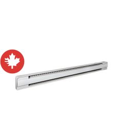 Plinthe électrique, Brava, 1 250 W, blanc, 57 1/4" x 5 ¾" x 2,56"