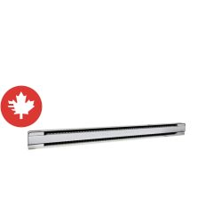 Plinthe électrique, Brava, 1 500 W, blanc, 27,88" x 5 ¾" x 2,56"