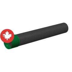 Ponceau double paroi, 200 mm x 6 m, noir