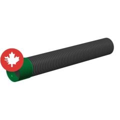 Ponceau double paroi, 200 mm x 6 m, noir