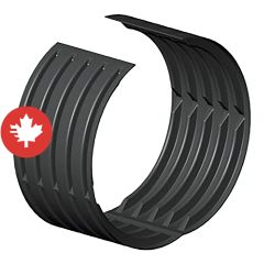 Manchon pour ponceau, 450 mm, fendu, noir