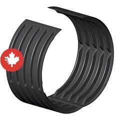 Manchon pour ponceau, 600 mm, fendu, noir