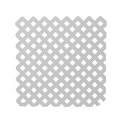 Treillis d'intimité en PVC, Gris, 4' x 8'