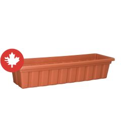 Jardinière de balcon, Nova, terre cuite, 24"