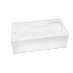 Brome Alcove Bathtub - 60" x 30" - Acrylic - White - Left-Hand Outlet