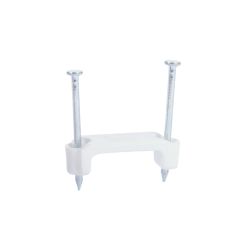 Agrafes de câble en plastique polyéthylène blanc,  3/4", blanc, 15/pqt