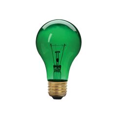 Party Bulb - Incandescent - A19 - 60 W - Green