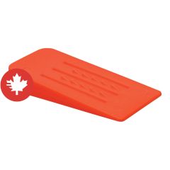 Coin de plastique, orange, 5"