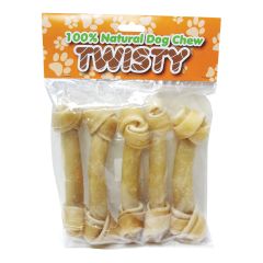 Raw Leather Bone - Natural - 7.5" - 5/Pkg
