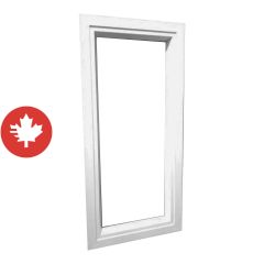 Fenêtre de cabanon, blanc, 17" x 35" x 2.5"
