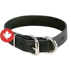 Collier simple, noir, 1" x 18"