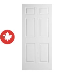 Interior Door With 6 Panels - White - 1 3/8" x 24" x 80"