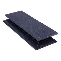 Rubber step cover – Non-Slip - Black - 8" x 24" x 3/4"