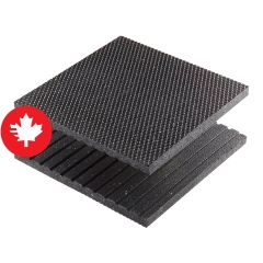 Rubber step cover – Non-Slip - Black - 24" x 36" x 3/4"