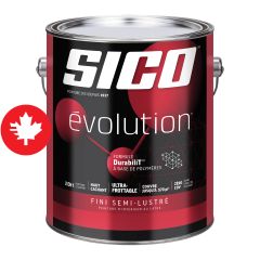 Peinture SICO Évolution, semi-lustré, blanc pur, 3,78 l