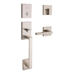 San Clemente Latch Handles, Satin Nickel