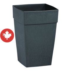 Self-Watering Harmony Tall Planter -  16" x 14" x 16" - Slate