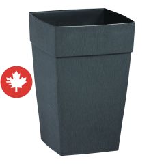 Self-Watering Harmony Tall Planter -  16" x 24 1/4" x 16" - Slate